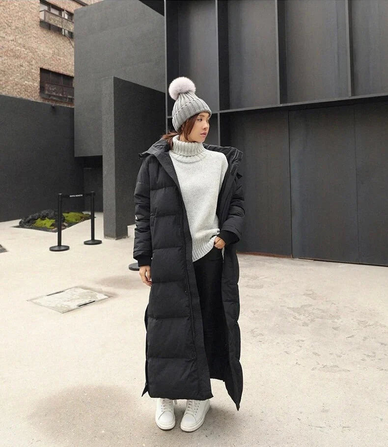 Abrigo Mujer Invierno Cierre Cortavientos Elegante