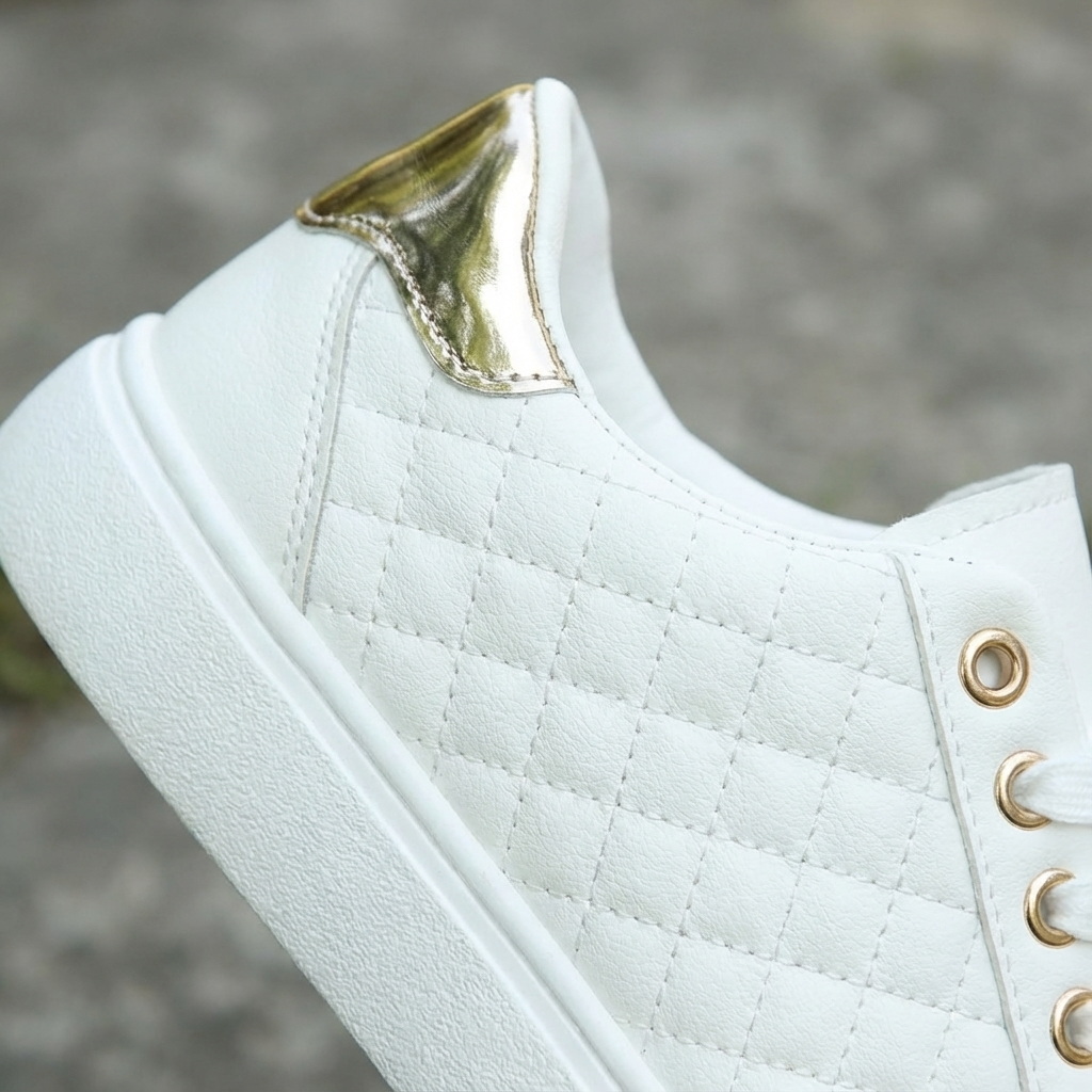 Zapatillas Mujer Acolchadas con Cordones Casual