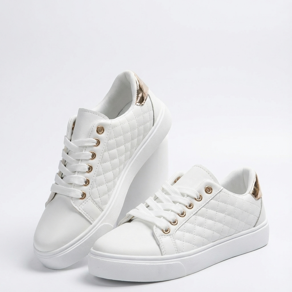 Zapatillas Mujer Acolchadas con Cordones Casual - Mavetta
