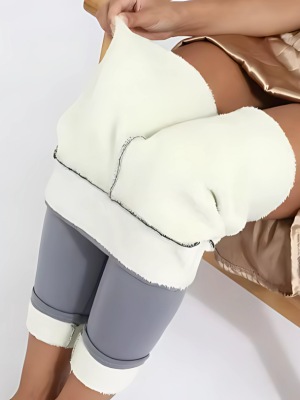 Legging Mujer Térmico Forro Polar Talle Alto