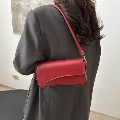 Bolso Cruzado Mujer con Solapa y Correa de Hombro Rectangular
