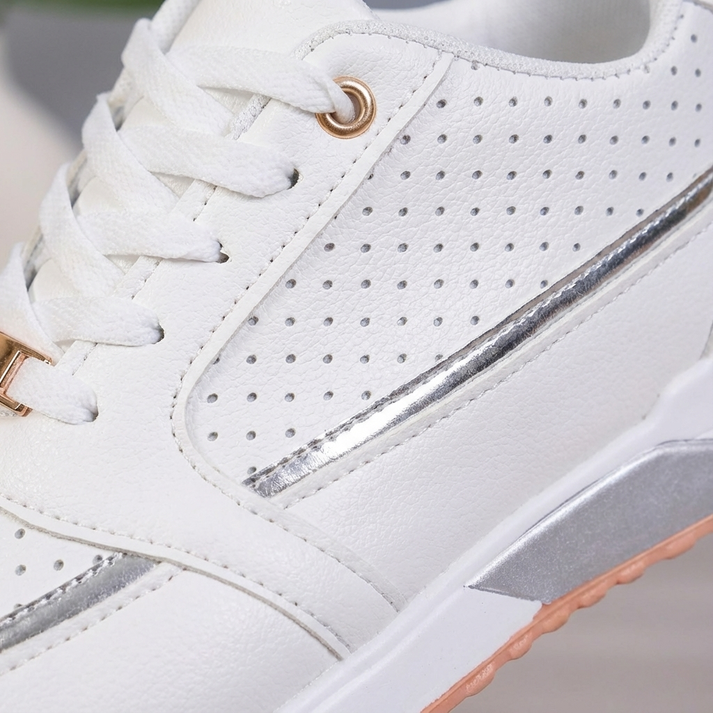 Zapatillas Plataforma Mujer con Cordones Casual