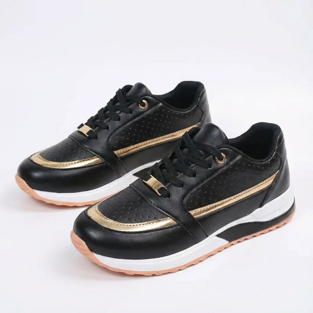 Zapatillas Plataforma Mujer con Cordones Casual