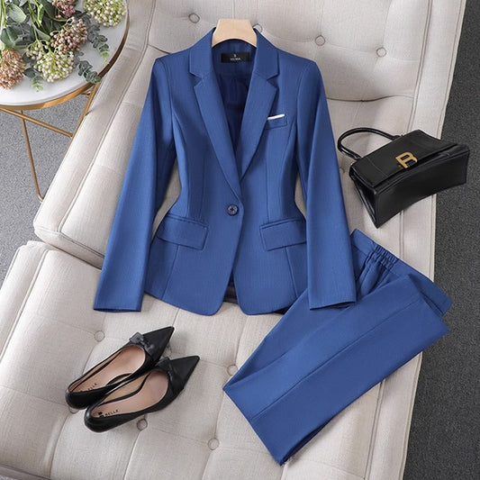 Conjunto Mujer Blazer y Pantalón Elegante Ajuste Clásico - Mavetta
