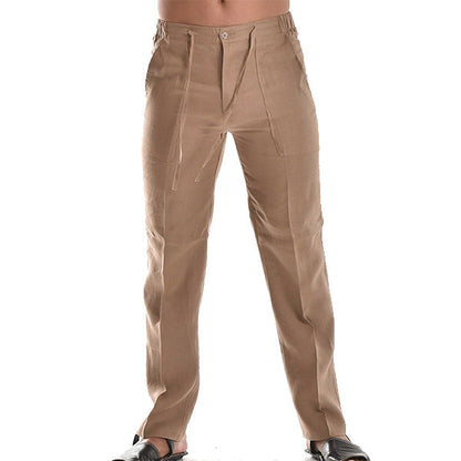 Pantalón Recto Hombre Ligero Detalle de Pliegues