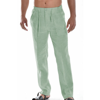 Pantalón Recto Hombre Ligero Detalle de Pliegues