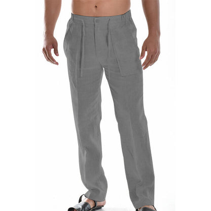 Pantalón Recto Hombre Ligero Detalle de Pliegues