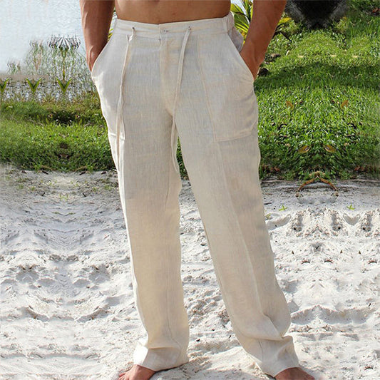 Pantalón Recto Hombre Ligero Detalle de Pliegues - Mavetta
