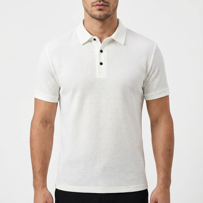 Camisa Hombre Texturizada con Botones Ajuste Clásico