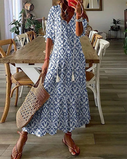 Vestido maxi mujer estilo bohemio playa