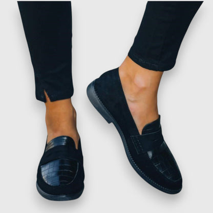 Zapatos Hombre de Piel con Patrón Cocodrilo y Confort Superior