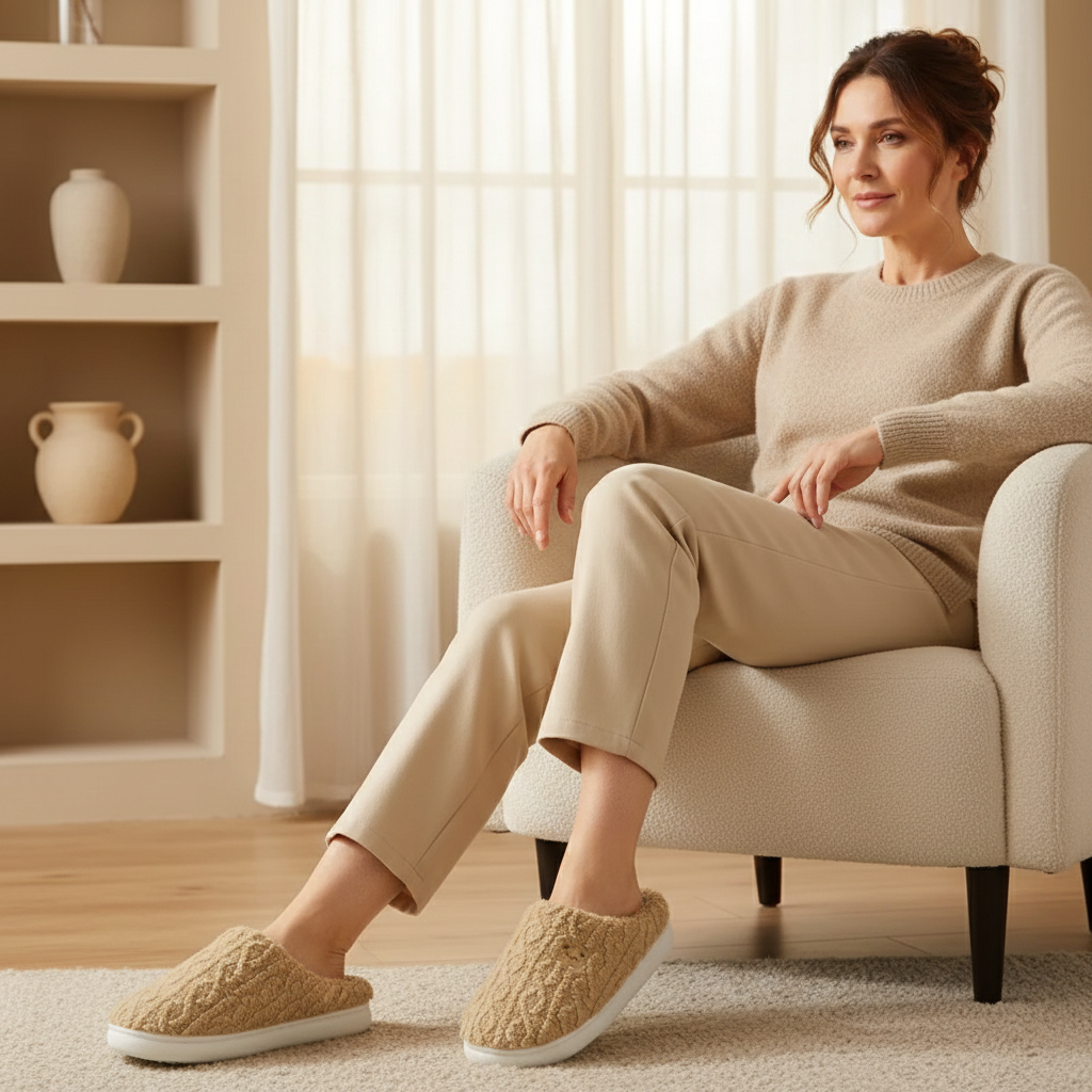 Zapatillas de Casa Mujer de Felpa Suaves y Comodas