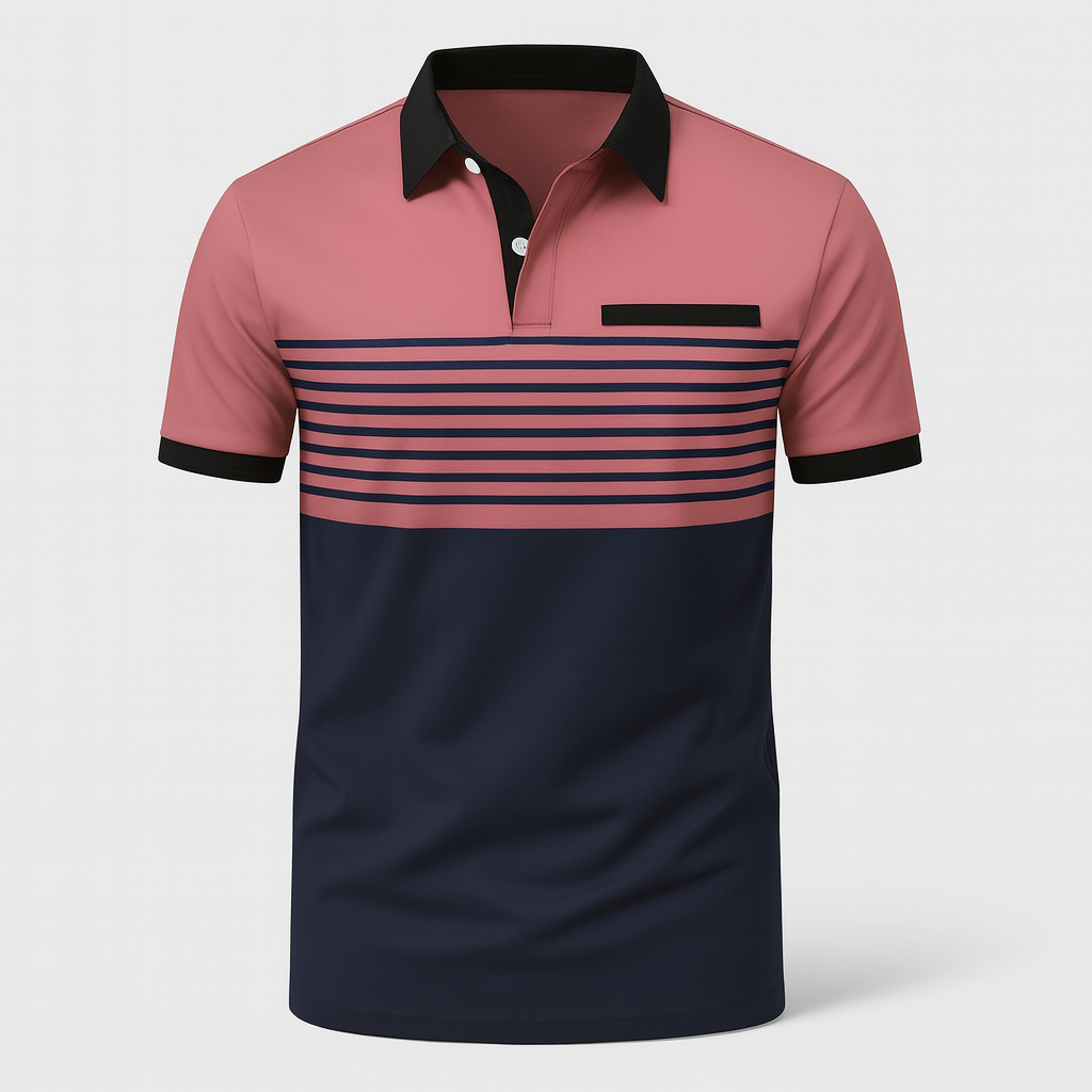 Polo hombre de Algodón manga corta cuello botones corte regular