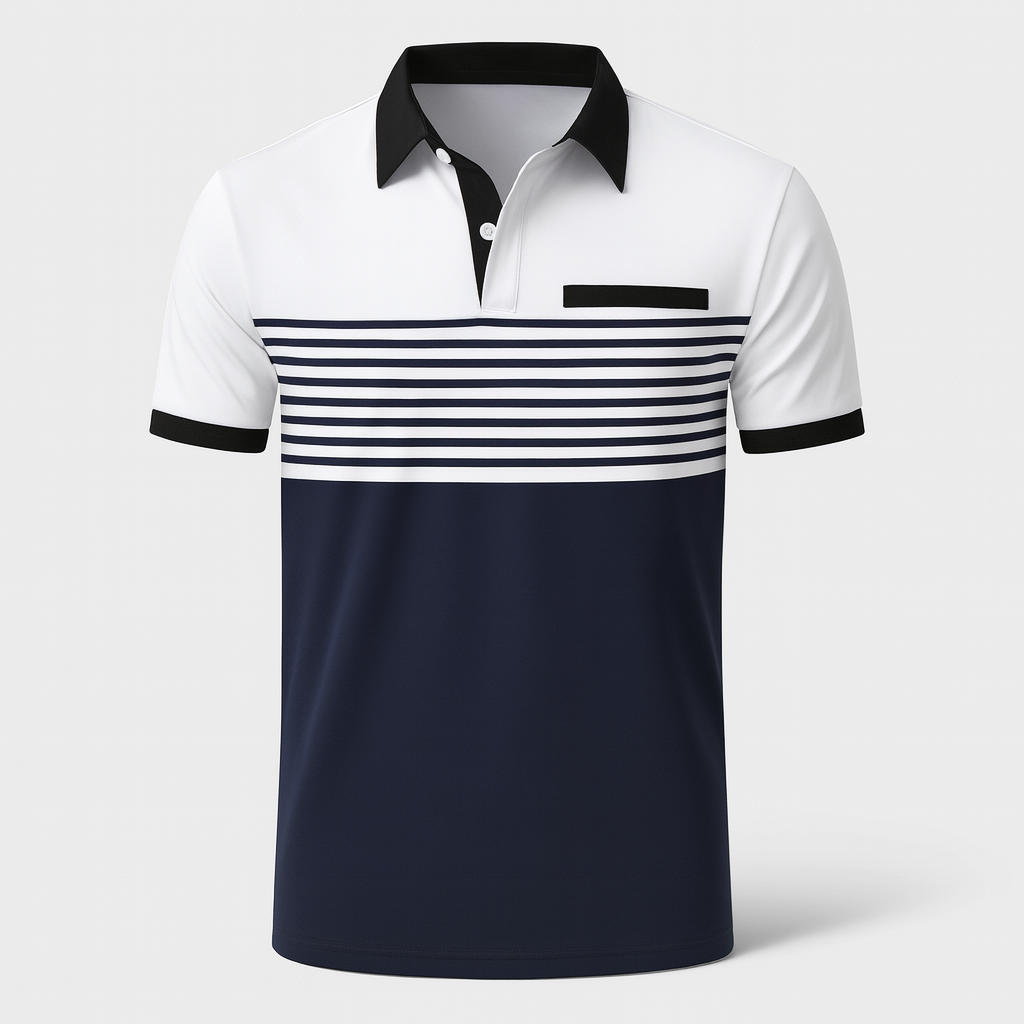 Polo hombre de Algodón manga corta cuello botones corte regular