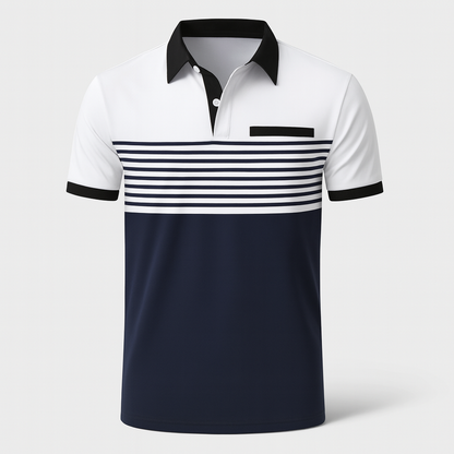 Polo hombre de Algodón manga corta cuello botones corte regular