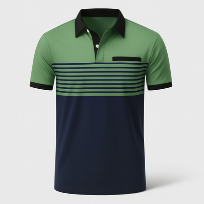 Polo hombre de Algodón manga corta cuello botones corte regular