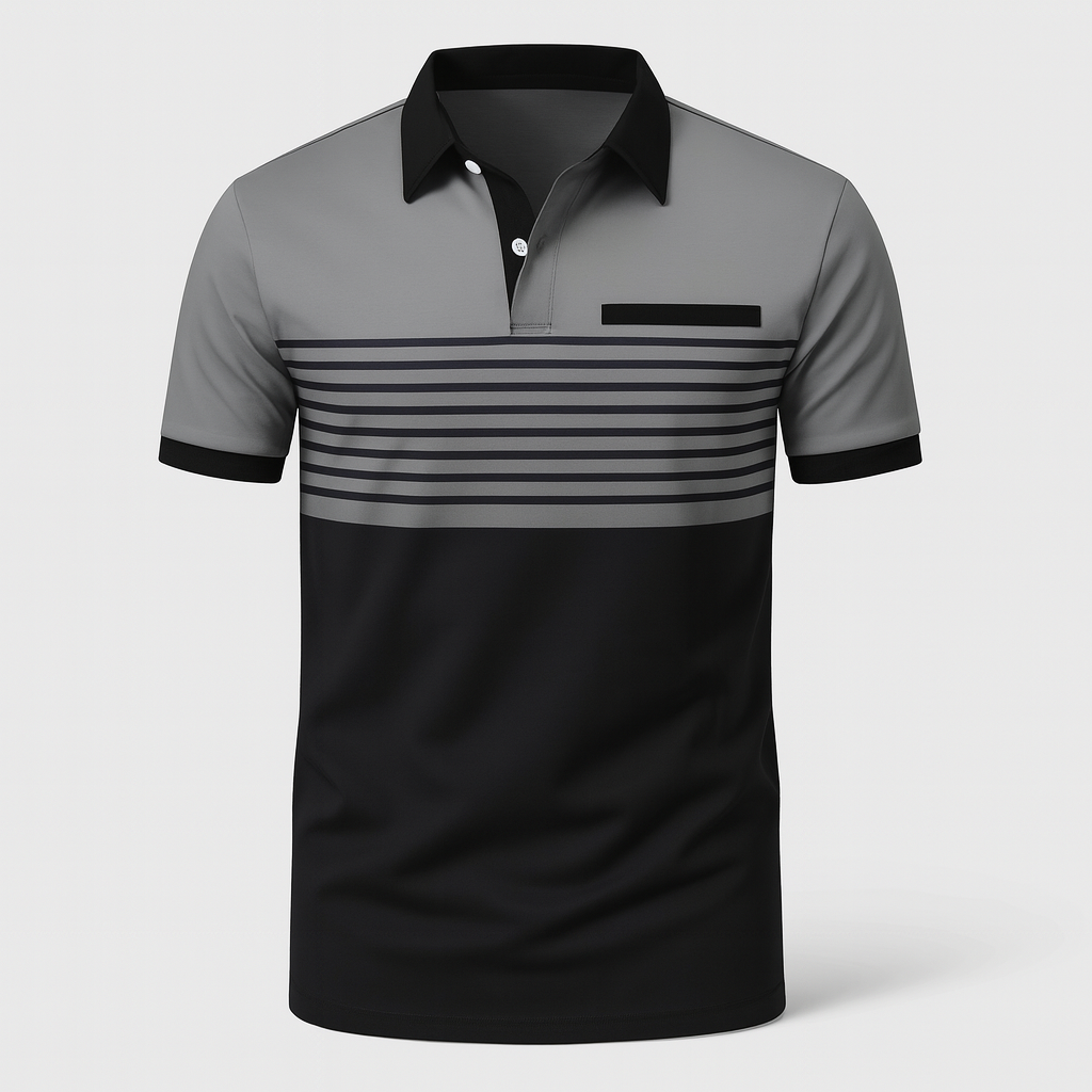 Polo hombre de Algodón manga corta cuello botones corte regular