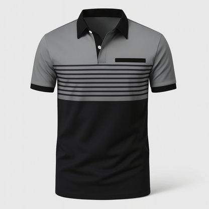 Polo hombre de Algodón manga corta cuello botones corte regular