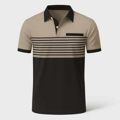 Polo hombre de Algodón manga corta cuello botones corte regular