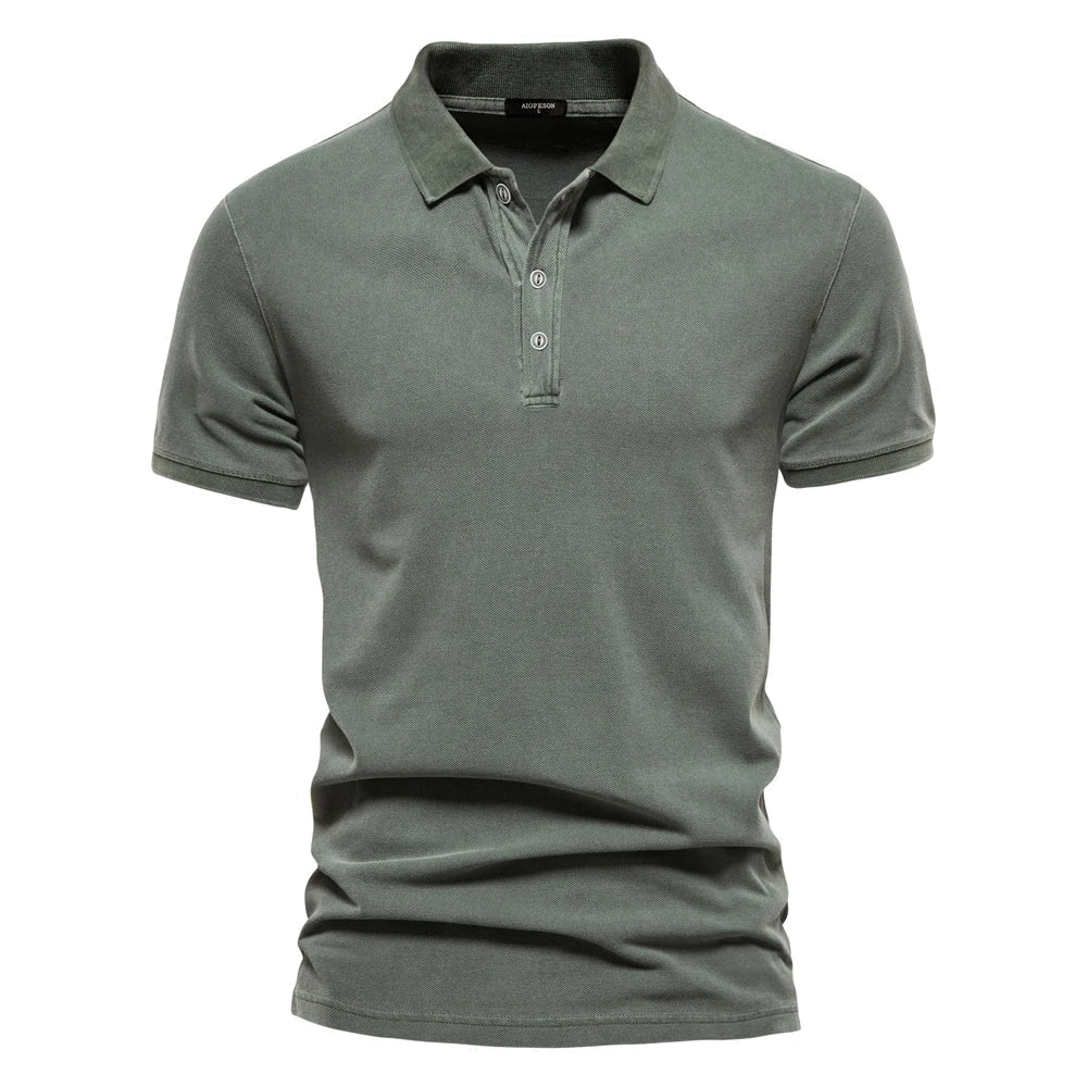 Polo hombre Algodón Corte Entallado Cuello Clásico