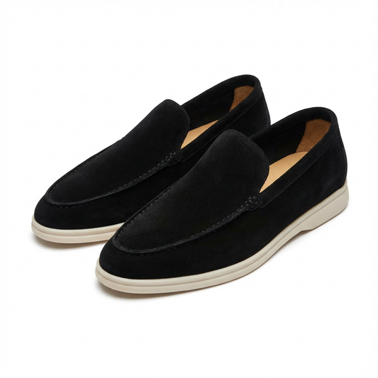 Mocasines Hombre Slip-On Piel Costuras Suela Contrastante Casual - Mavetta