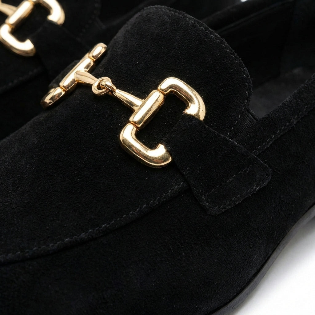 Mocasines Hombre Piel Hebilla Slip-On Elegante