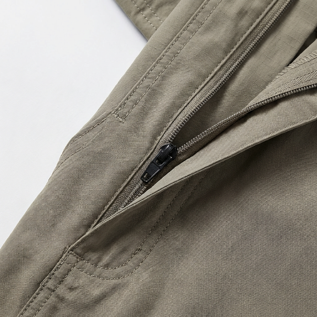 Pantalón Convertible Hombre con Piernas Desmontables y Cinturón
