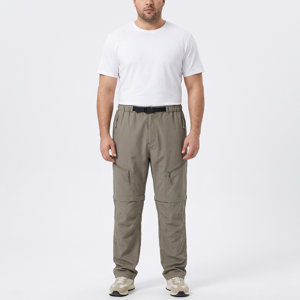 Pantalón Convertible Hombre con Piernas Desmontables y Cinturón - Mavetta