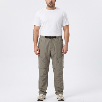 Pantalón Convertible Hombre con Piernas Desmontables y Cinturón - Mavetta