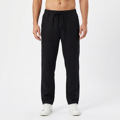Pantalón Hombre Algodón Cintura Elástica Pernera Recta