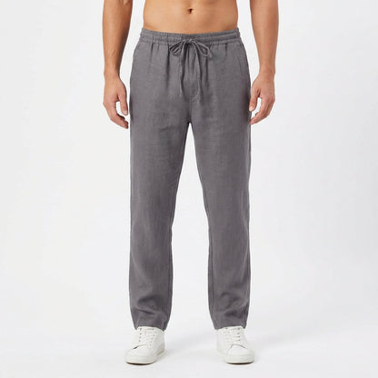 Pantalón Hombre Algodón Cintura Elástica Pernera Recta