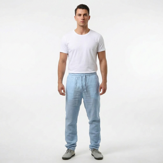 Pantalón Hombre Algodón Cintura Elástica Pernera Recta - Mavetta