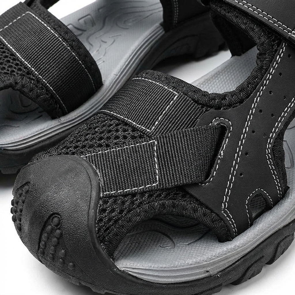 Sandalias Hombre Trekking con Puntera Protegida y Tiras Ajustables