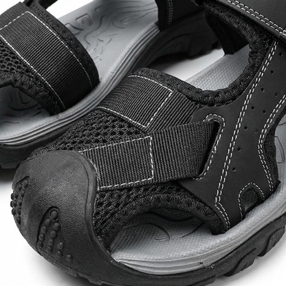 Sandalias Hombre Trekking con Puntera Protegida y Tiras Ajustables