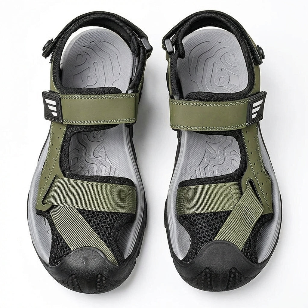Sandalias Hombre Trekking con Puntera Protegida y Tiras Ajustables