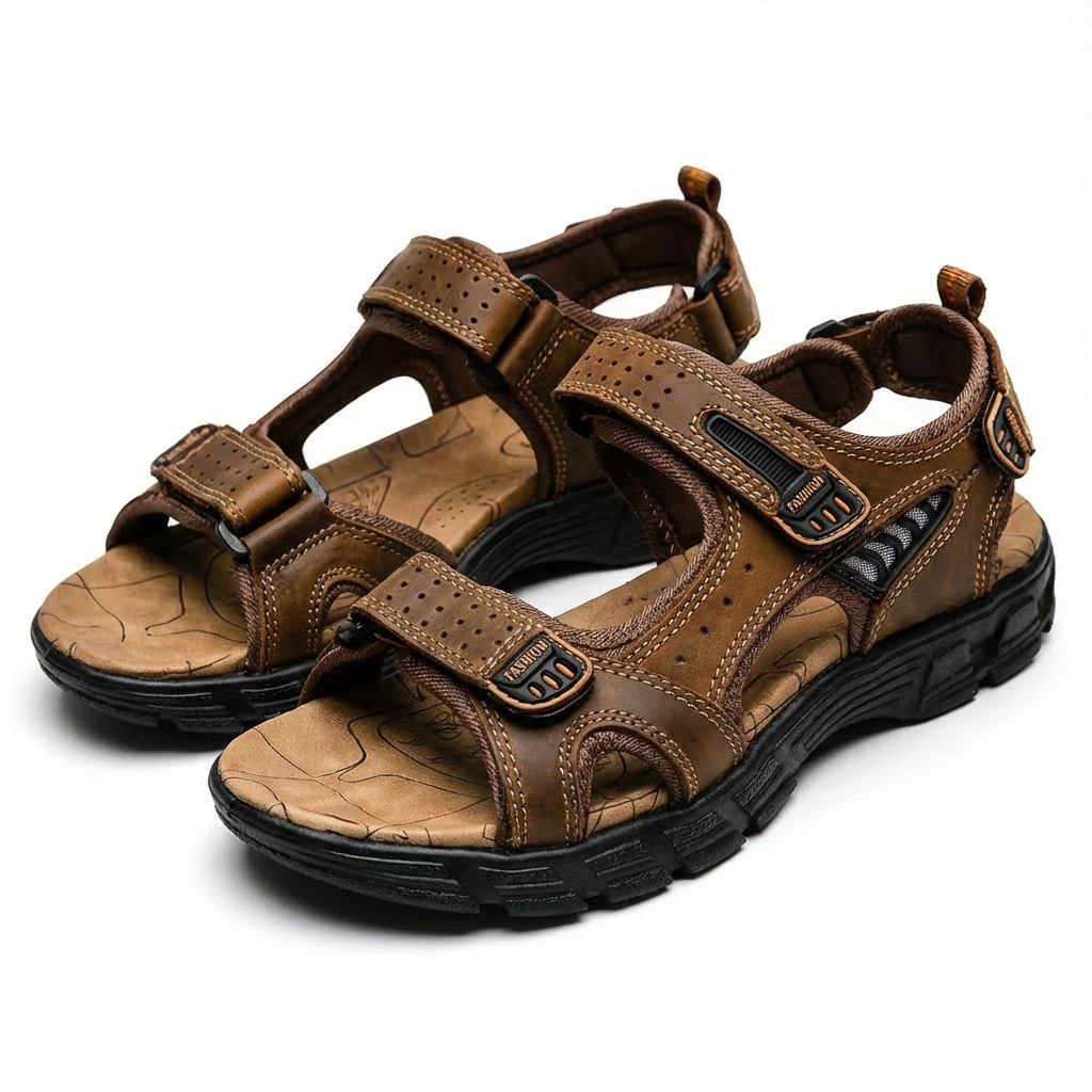 Sandalias Trekking Unisex con Cierres de Velcro y Suela de Tracción