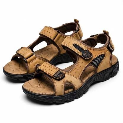 Sandalias Trekking Unisex con Cierres de Velcro y Suela de Tracción