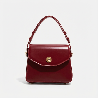 Bolso de Mano Mujer Piel Charol Broche Retro - Mavetta