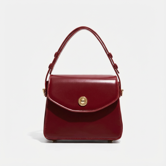 Bolso de Mano Mujer Piel Charol Broche Retro - Mavetta