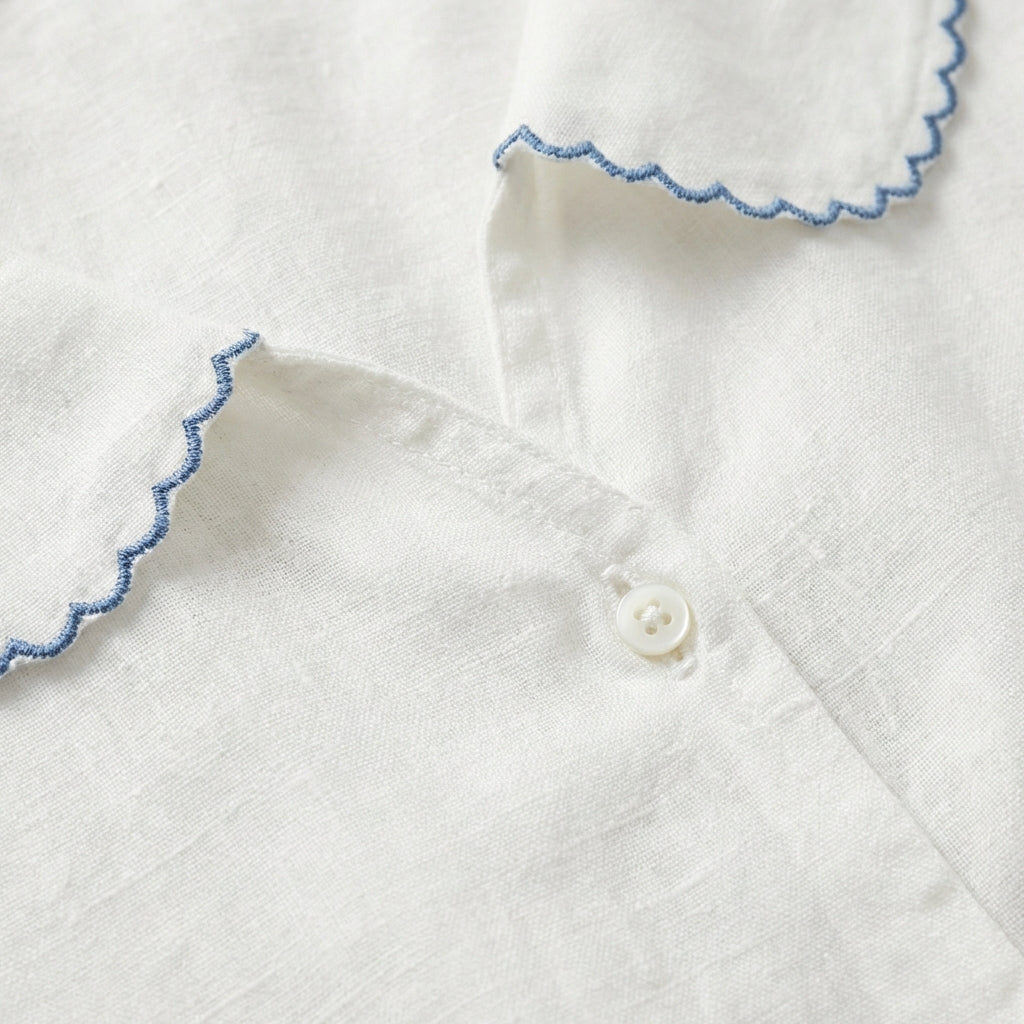 Blusa Mujer Cuello Bebé Manga Corta