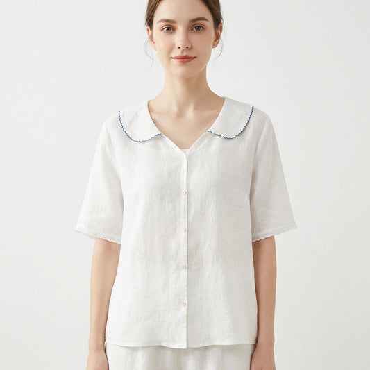 Blusa Mujer Cuello Bebé Manga Corta - Mavetta