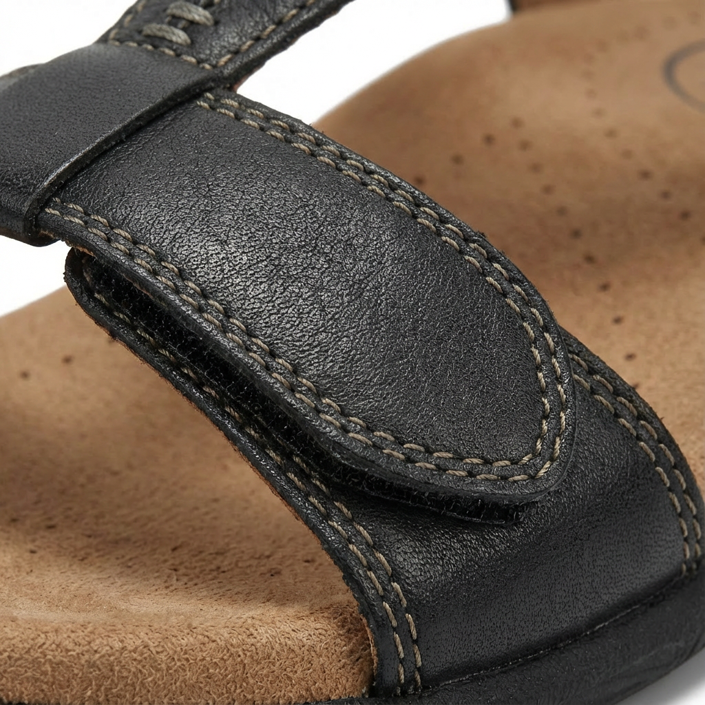 Sandalias Mujer Confort Diseño en T Cierre Ajustable Ortopédico