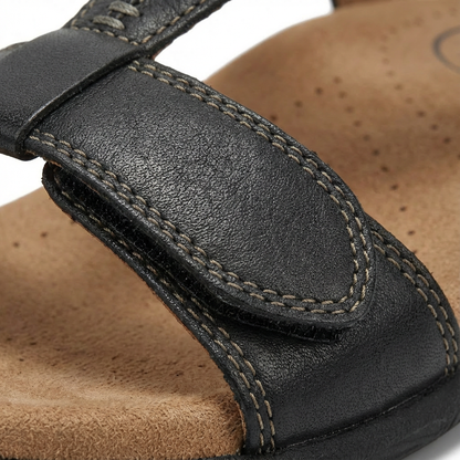 Sandalias Mujer Confort Diseño en T Cierre Ajustable Ortopédico