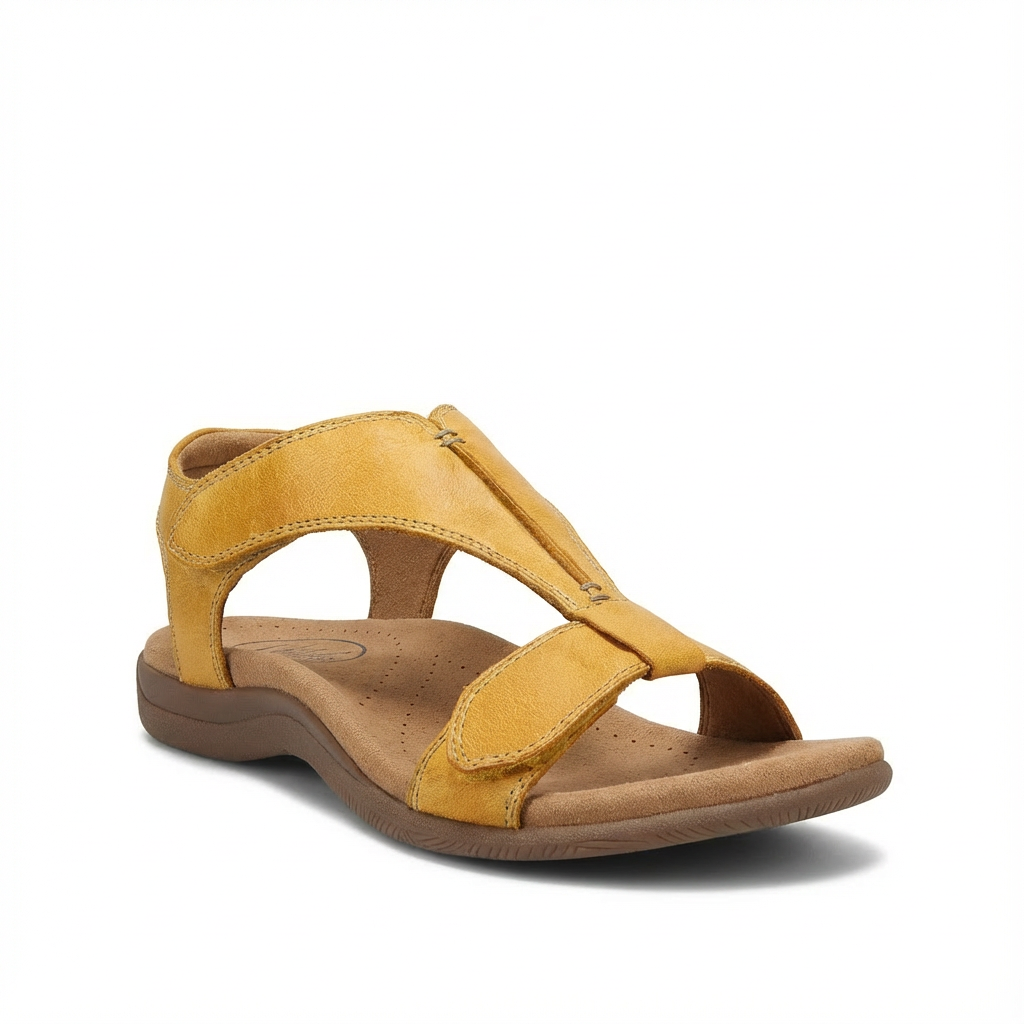 Sandalias Mujer Confort Diseño en T Cierre Ajustable Ortopédico