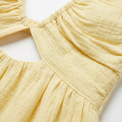Vestido Midi Mujer Escote Halter Abertura Lateral Estilo Boho