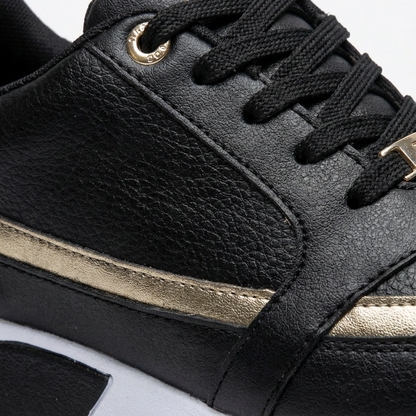 Zapatillas Mujer Deportivo Cuña Suela Elevada Cordones