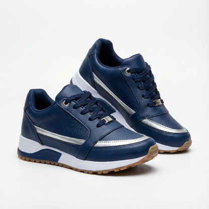 Zapatillas Mujer Deportivo Cuña Suela Elevada Cordones