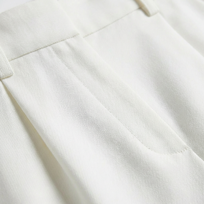 Pantalón Vestir Mujer Talle Alto Pernera Ancha Elegante