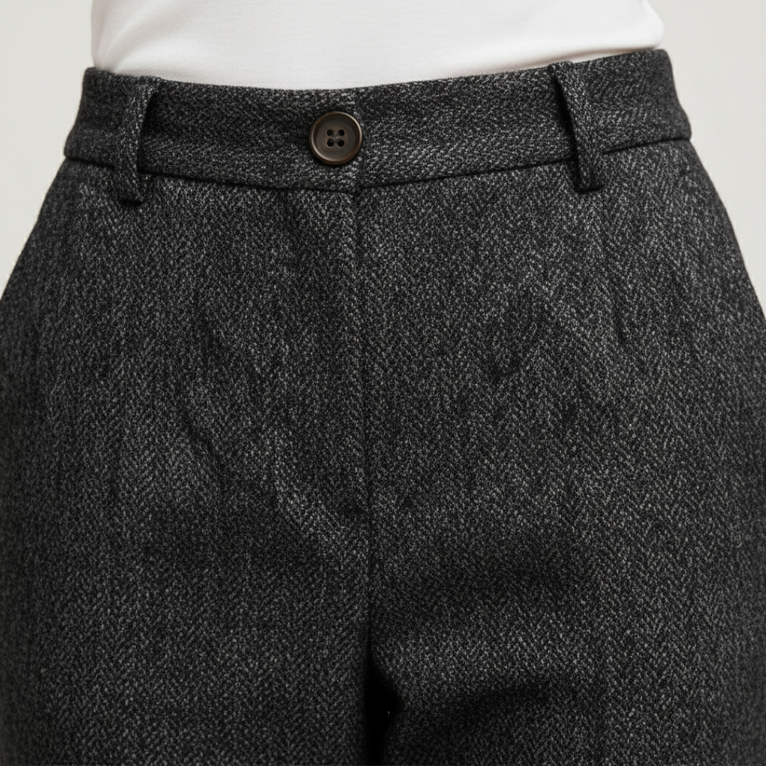 Pantalones Vestir Mujer Corte Recto Clásico