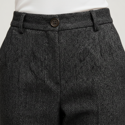 Pantalones Vestir Mujer Corte Recto Clásico